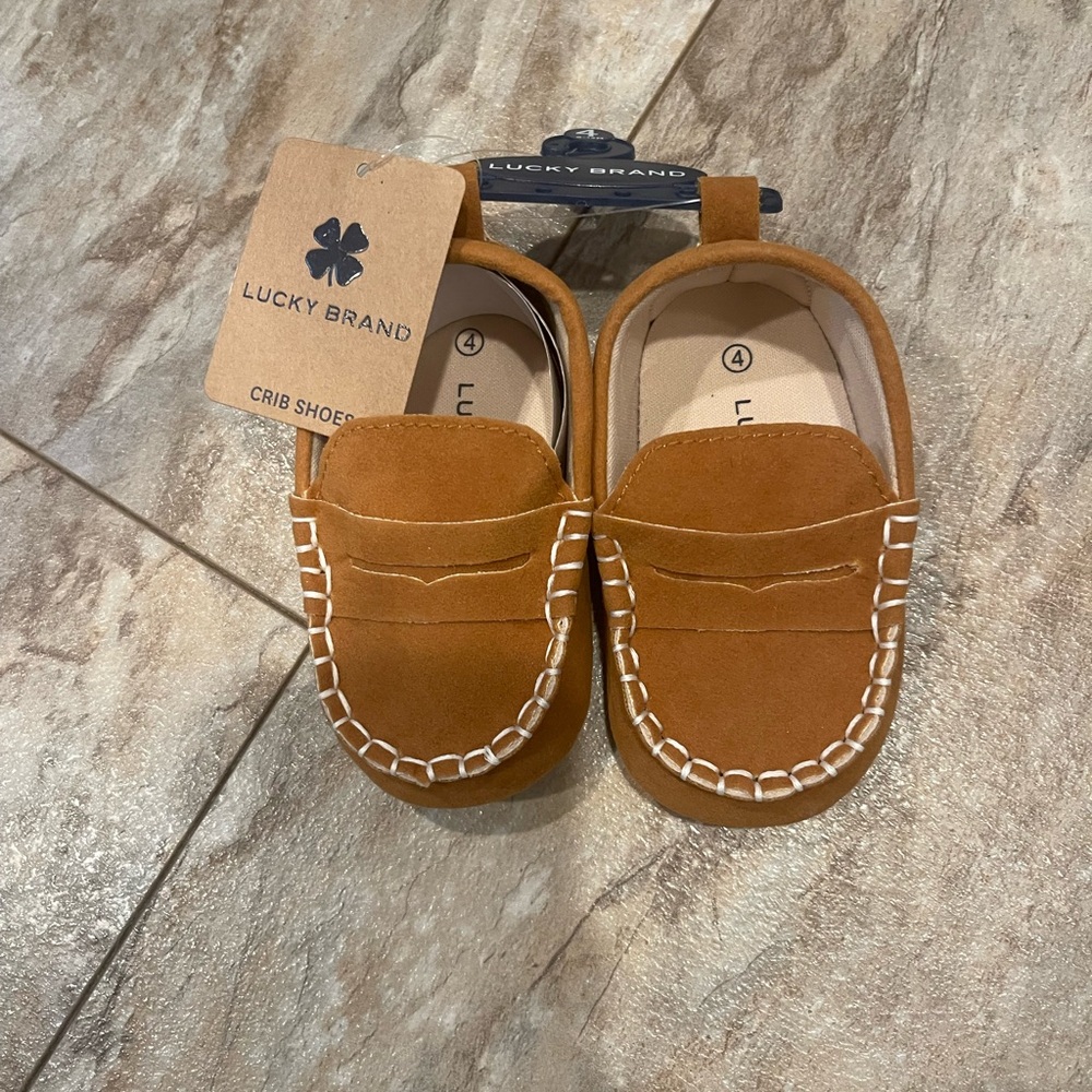 Lucky Brand Tan Kids Moccasins